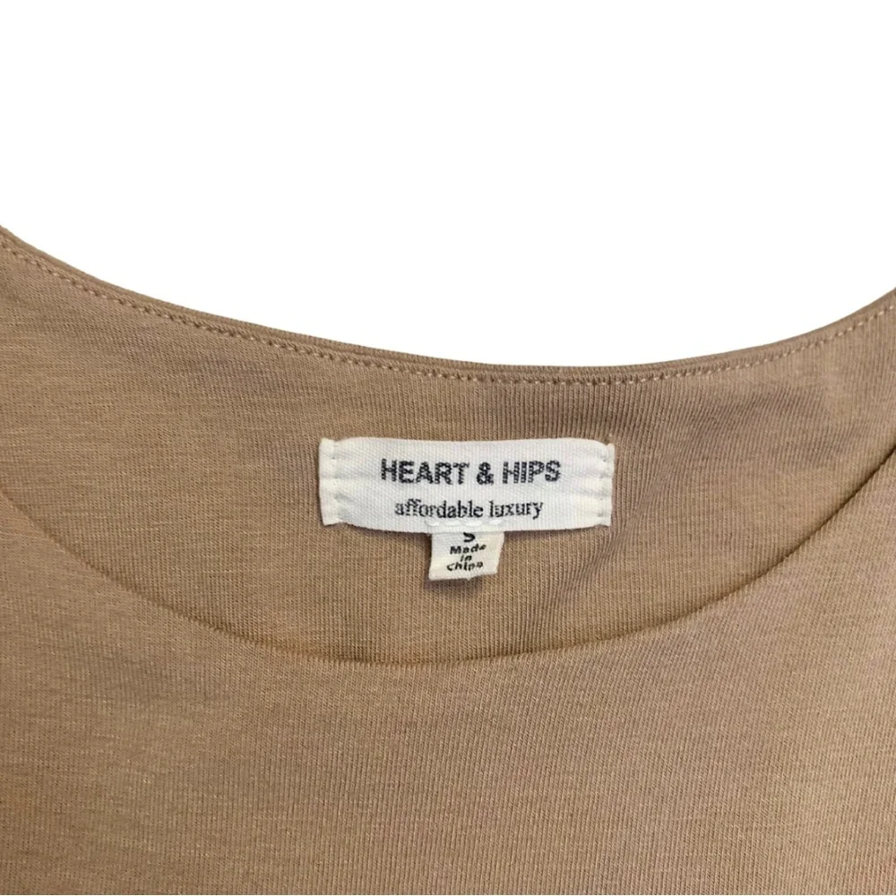 Set of 2 Bodysuit Short Sleeves Size Small Stretch Purple Tan Beige - Picture 3 of 16